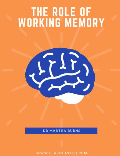 The role of working memory ebook cover